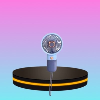 Mini Fan พัดลมชาร์จ USB ขนาดเล็ก กระทัดรัด สีม่วง