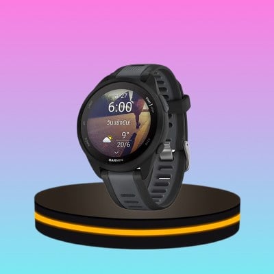 GARMIN Forerunner 165 นาฬิกาสายวิ่ง ออกกำลังกาย สีดำ