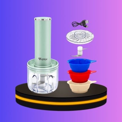 Yotex เครื่องปั่นอาหาร เซ็ตครบชุด 4 โถปั่น 2 หัว สีเขียว