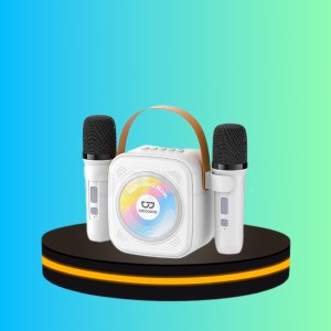 GOOJODOQ Ab4103 ชุดลำโพงคาราโอเกะ สีขาว