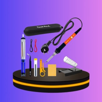 TASKTOOL หัวแร้งบัดกรี พร้อมอุปกรณครบชุด 15 ชิ้น