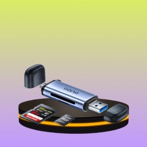 Llano เครื่องอ่านการ์ด USB 2 in 1 OTG TF SD
