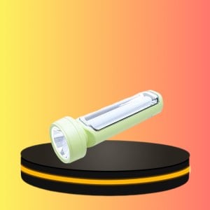 AIKO ไฟฉาย LED ไฟฉายแค้มปิ้ง มีโคมไฟในตัว (สีเขียว)