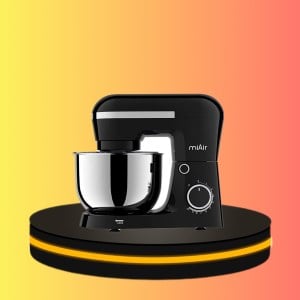 Miair Chef Machine เครื่องผสมแป้ง การควบคุม 6 สปีด (สีดำ)