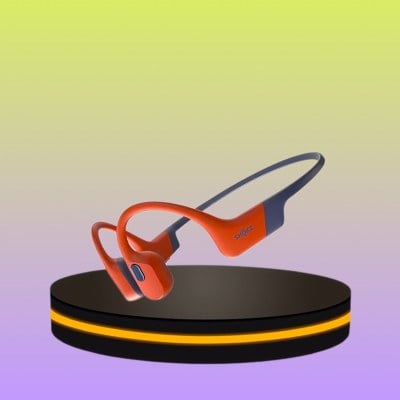 Shokz หูฟังบูลทูธและ MP3 สามารถใส่ว่ายน้ำได้ (สีแดง)