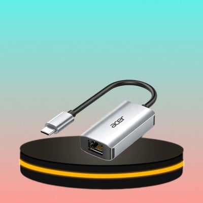 Acer อะแดปเตอร์ Ethernet ความเร็ว 1000 Mbps รุ่น Typ-C