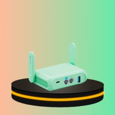 GL.iNet เราเตอร์พกพา Wi-Fi 7 (สีเขียว)