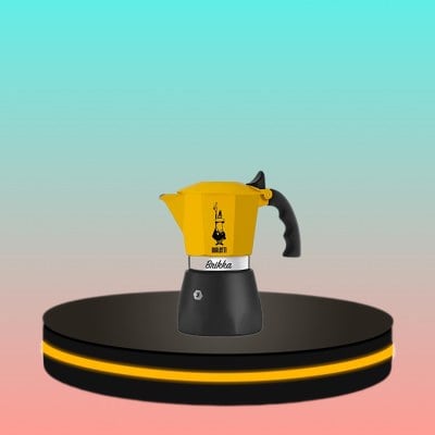 Bialetti หม้อต้มกาแฟ บริกก้าเหลือง ขนาด 2 Cups