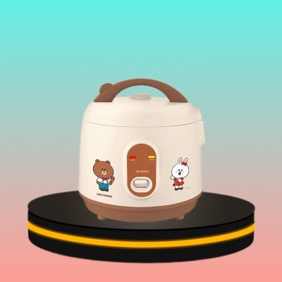 MYHOME หม้อหุงข้าวอุ่นทิพย์ ขนาด 1 ลิตร (สีน้ำตาล)