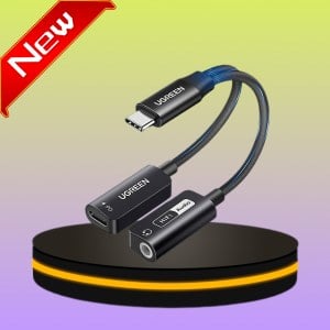 [ ใหม่ ] Ugreen ตัวแปลง 2 in 1 Type-C , 3.5 มม. , PD 60W